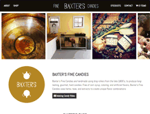 Tablet Screenshot of baxtersfinecandies.com